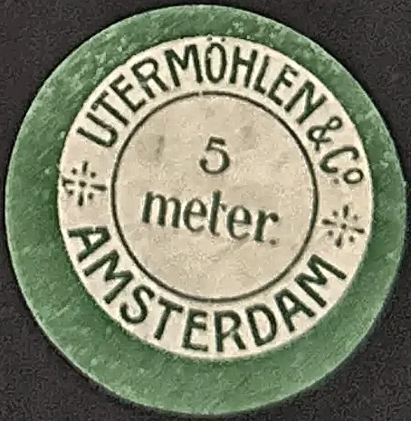 Sluitzegel Utermöhlen & Co. Amsterdam – 5 meter