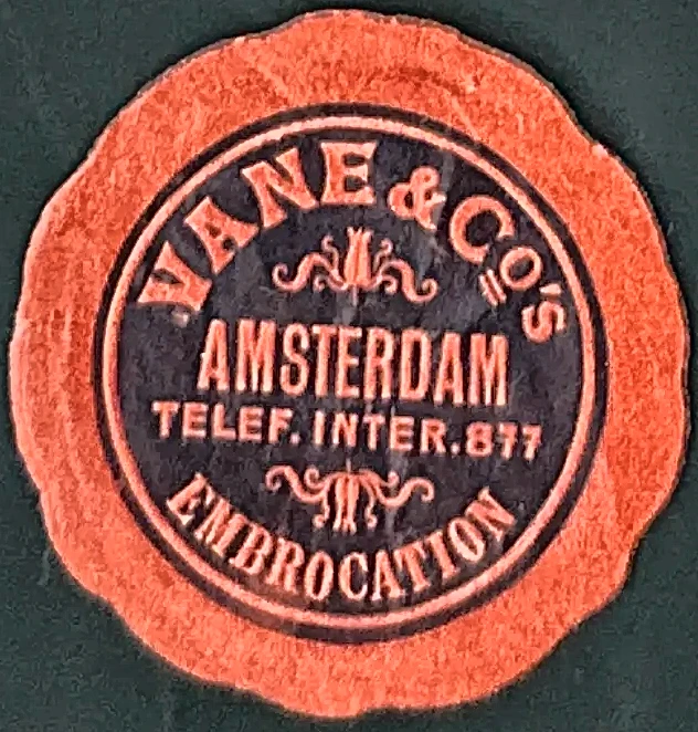 Vane & Co's Embrocation Amsterdam