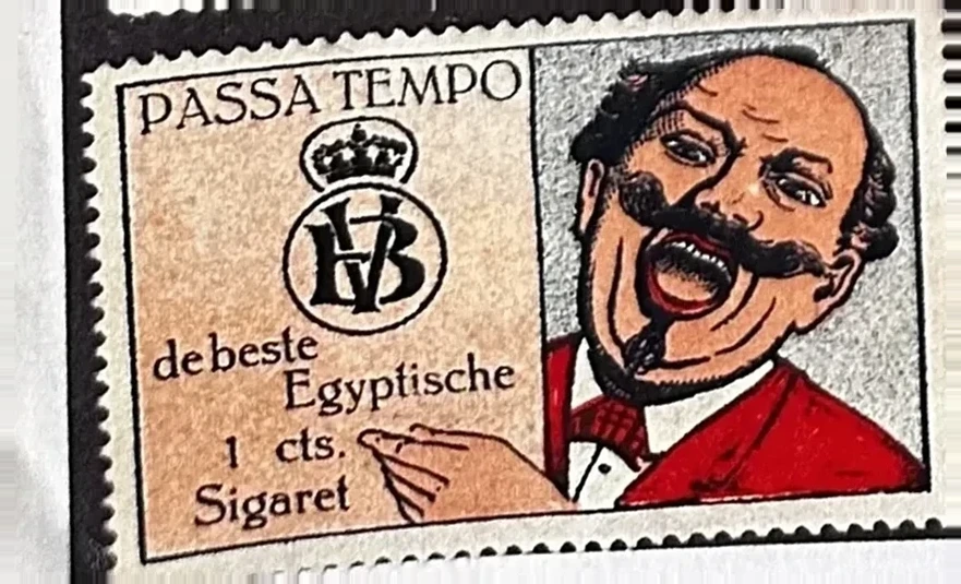 Passa Tempo – Egyptische Sigaretten reclame sluitzegel