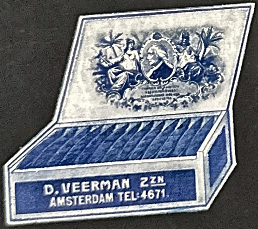 Sluitzegel D. Veerman Zonen – Sigarenhandel Amsterdam