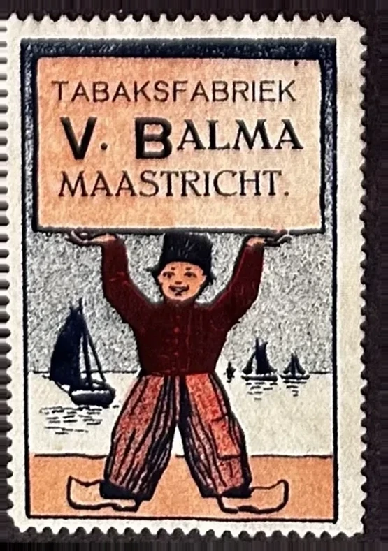 Tabaksfabriek V. Balma Maastricht – Acrobaat sluitzegel