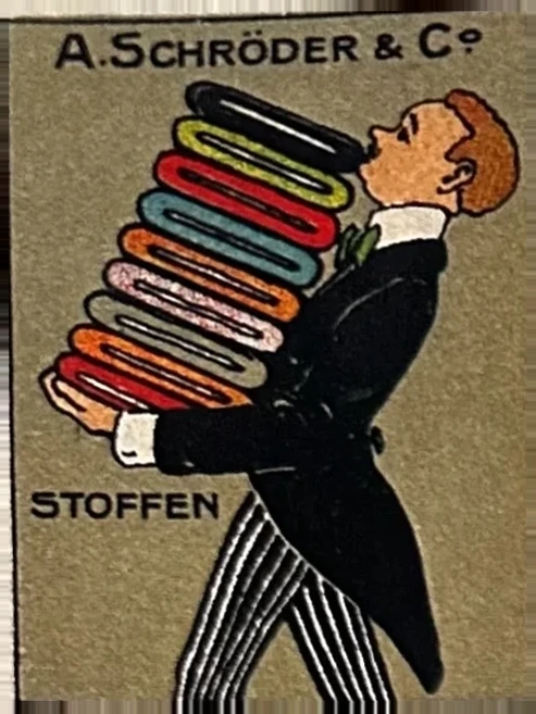 A. Schröder & Co – Stoffen reclame sluitzegel