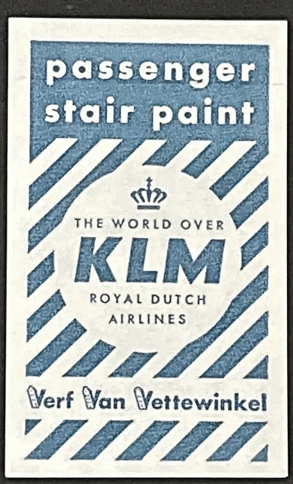 KLM Passenger Stair Paint – Verf Van Vettewinkel