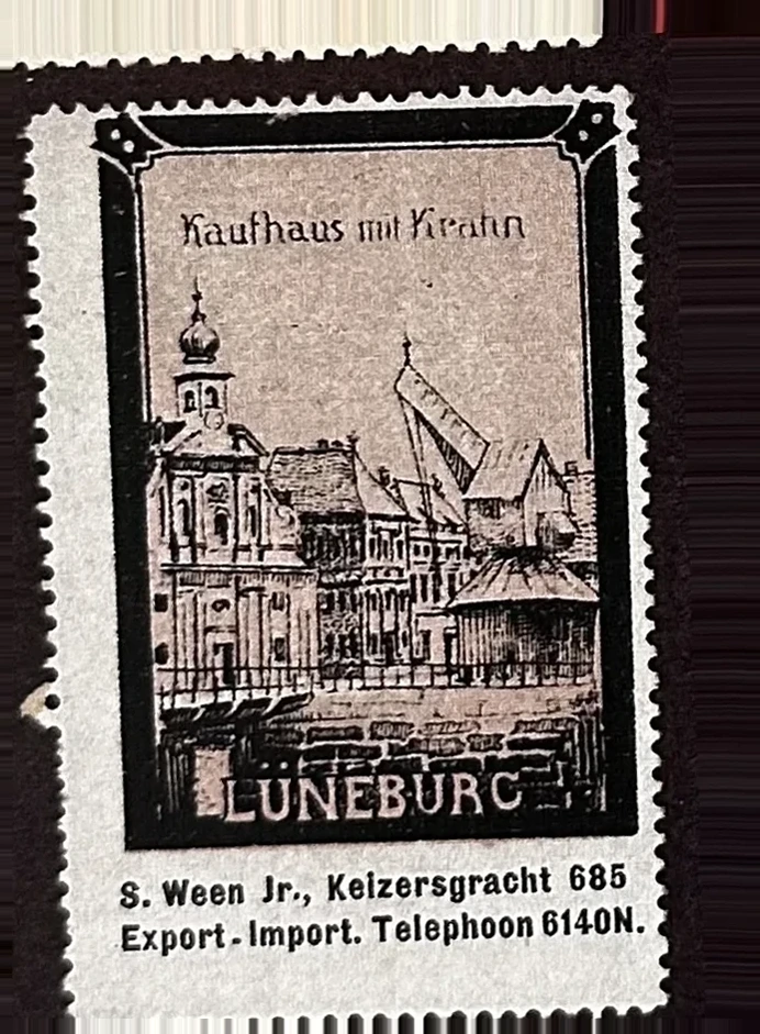 S. Ween Jr. – Export-Import Amsterdam – Kaufhaus mit Krahn Lüneburg