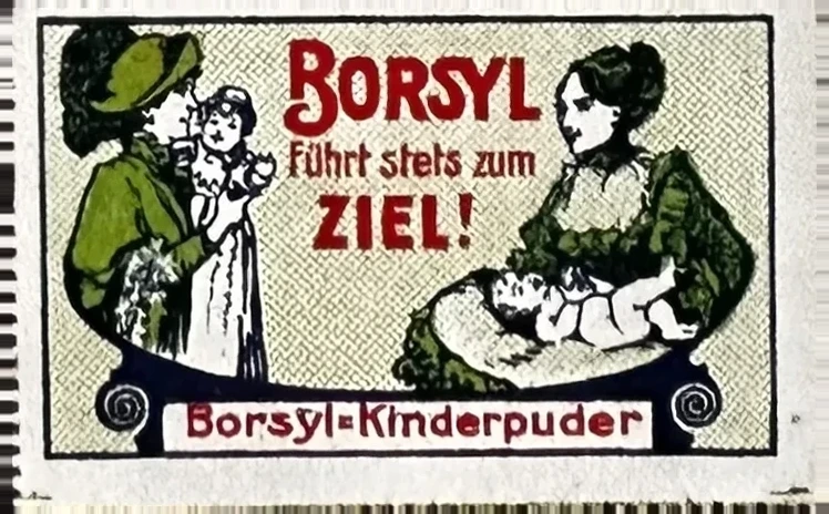 Borsyl-Kinderpuder – 'Führt stets zum Ziel!'