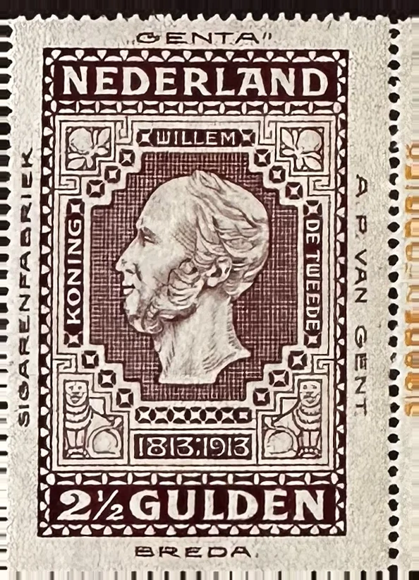 Sluitzegel Sigarenfabriek A.P. van Gent – Jubileum 1813-1913