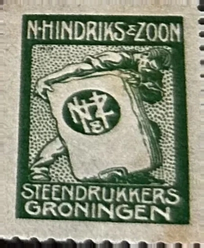 Sluitzegel N. Hindriks & Zoon – Steendrukkers Groningen