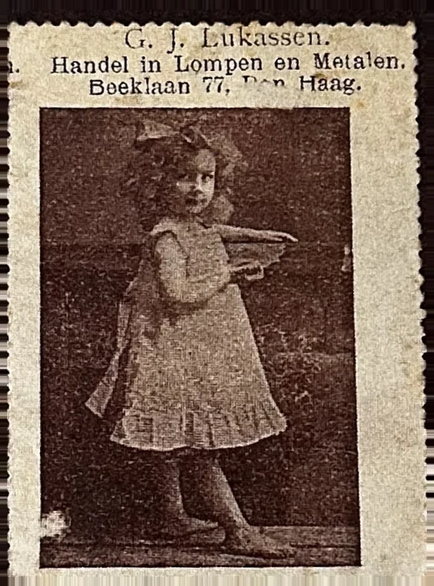 Sluitzegel G.J. Lukassen – Handel in Lompen en Metalen, Den Haag
