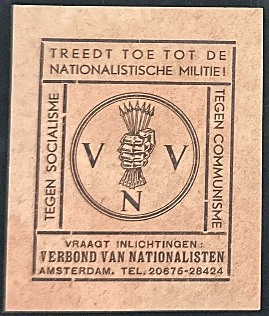 Verbond van Nationalisten – Treedt toe tot de Nationalistische Militie