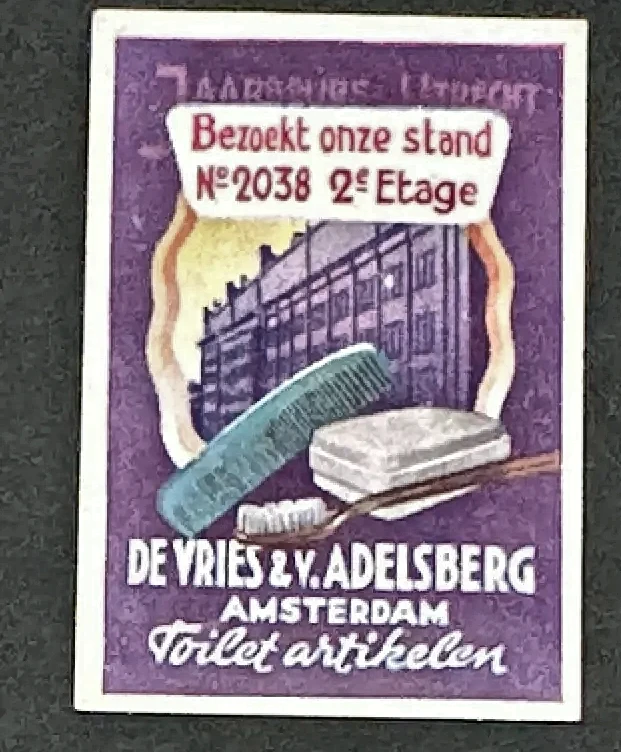 Sluitzegel De Vries & v. Adelsberg – Toiletartikelen Amsterdam