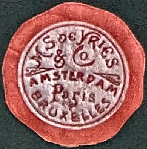 Sluitzegel S. de Vries & Co. Amsterdam