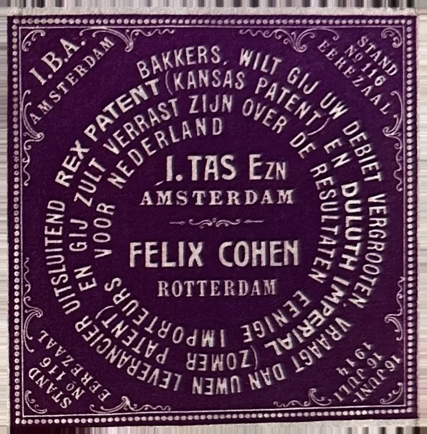 Duluth Imperial tarwebloem – I. Tas Ezn & Felix Cohen (1914)