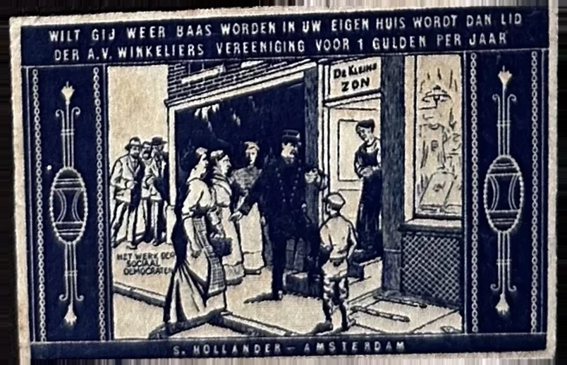 A.V. Winkeliers Vereeniging – Sociaal-Democratisch ledenwerving Amsterdam