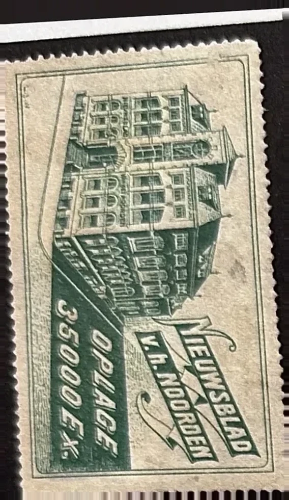Sluitzegel Nieuwsblad v.h. Noorden – Oplage 35.000