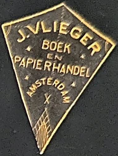Sluitzegel J. Vlieger Boek- en Papierhandel Amsterdam