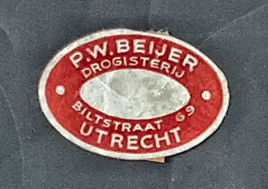 Sluitzegel Drogisterij P.W. Beijer Utrecht