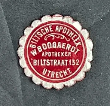 Sluitzegel Biltsche Apotheek W. Boogaerdt – Utrecht