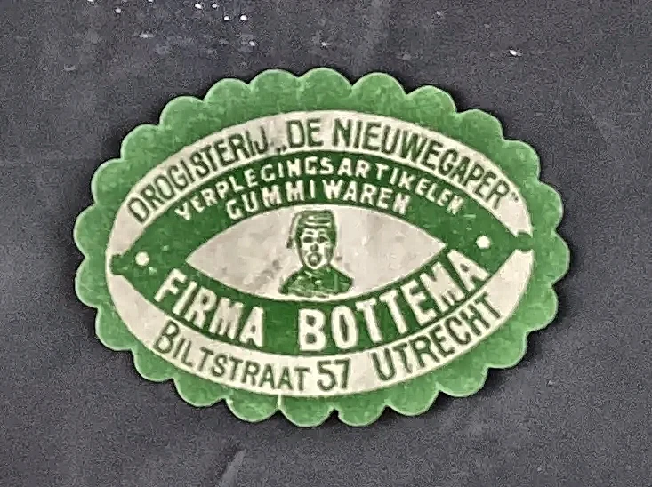 Sluitzegel Drogisterij De Nieuwegaper – Firma Bottema, Utrecht