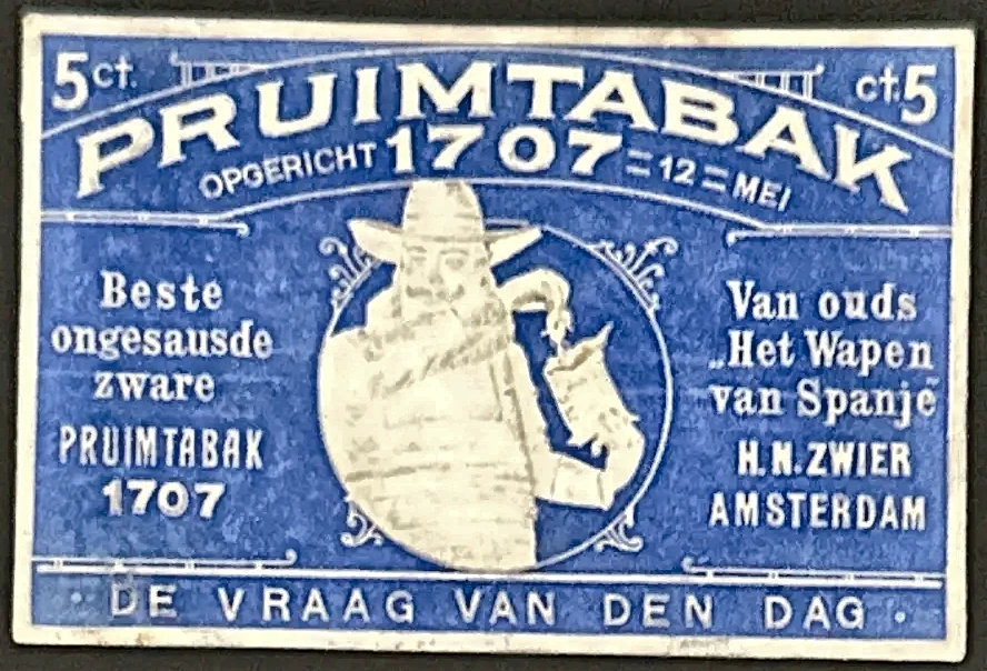 Pruimtabak 1707 – H.N. Zwier Amsterdam