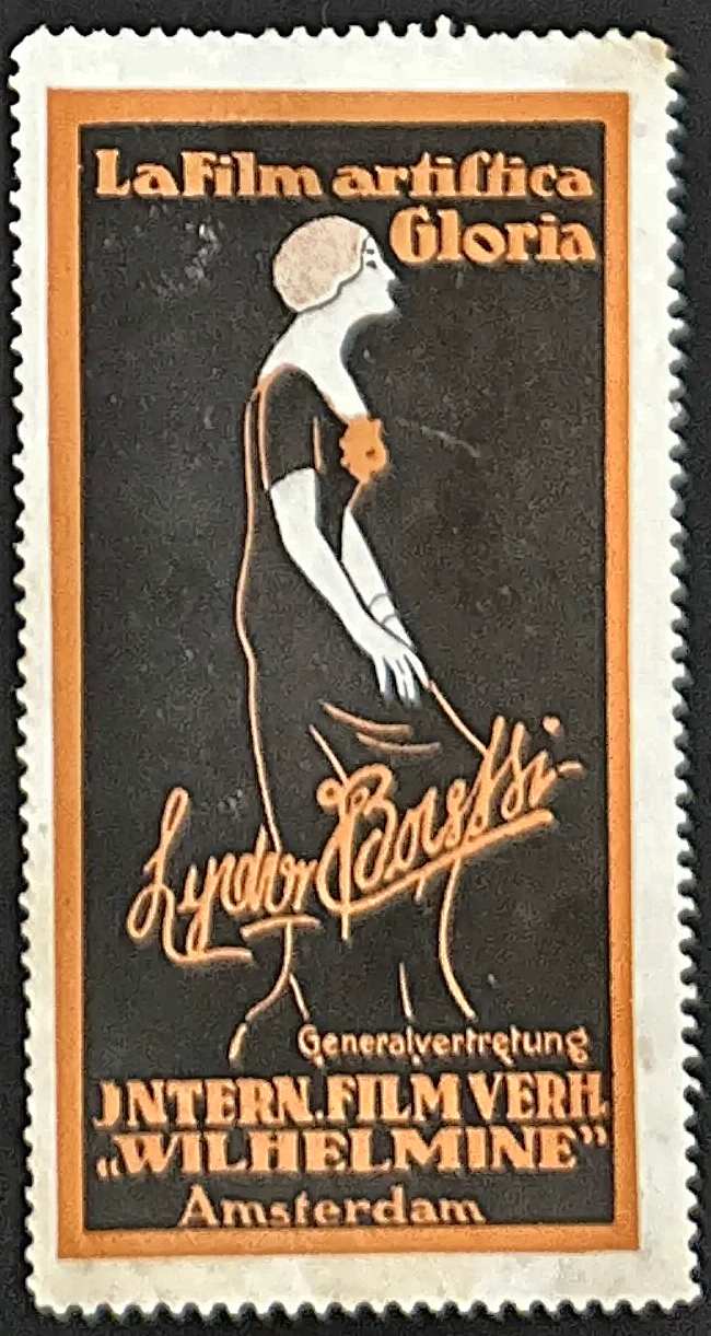 Sluitzegel La Film Artistica Gloria – Lyda Borelli – Amsterdam