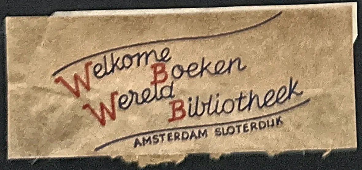 Sluitzegel Welkome Boeken Wereld Bibliotheek Amsterdam Sloterdijk