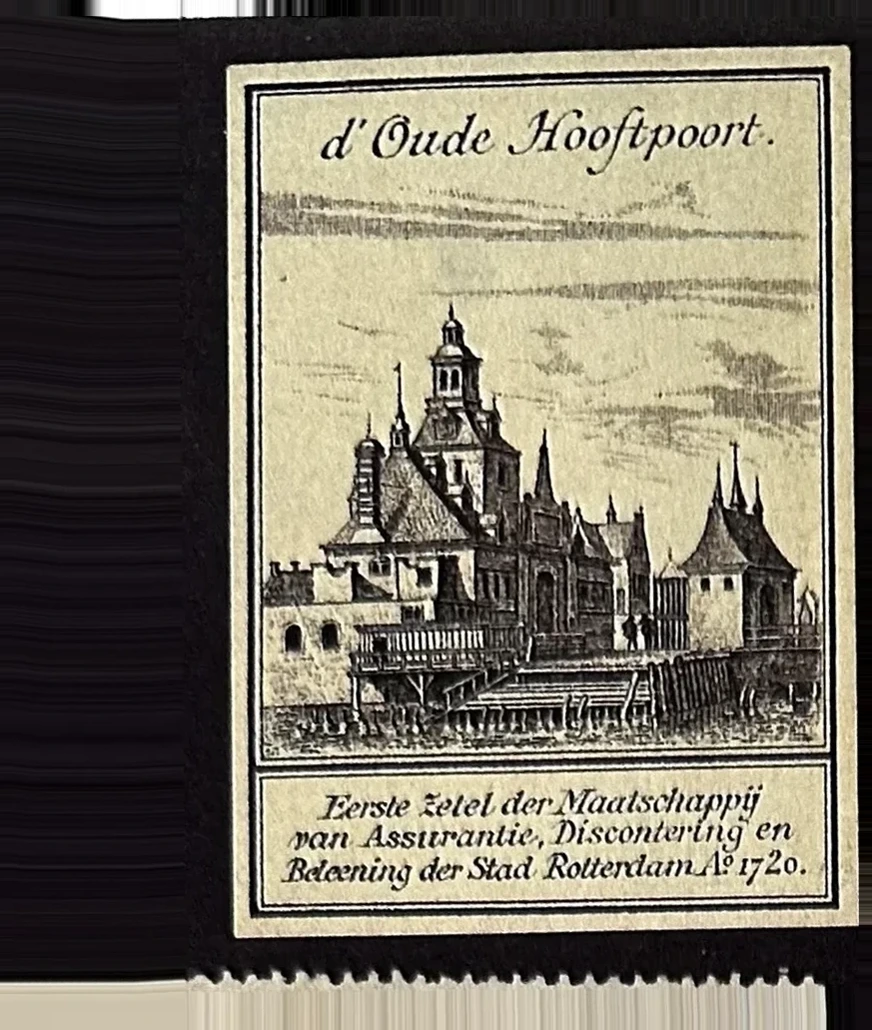 Sluitzegel Oude Hoofdpoort Rotterdam – Maatschappij van Assurantie 1720