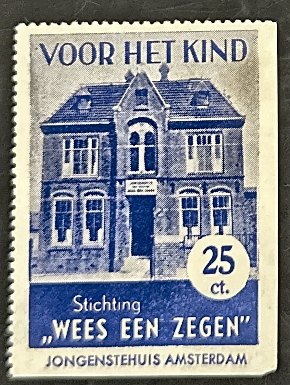 Sluitzegel Stichting 'Wees een Zegen' – Jongenstehuis Amsterdam