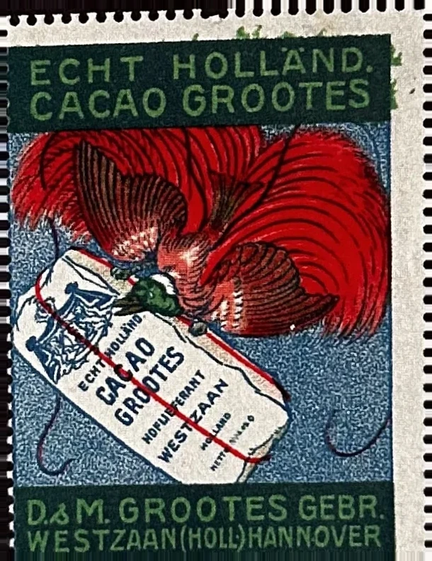 Reclamesluitzegel Cacao Grootes – Westzaan