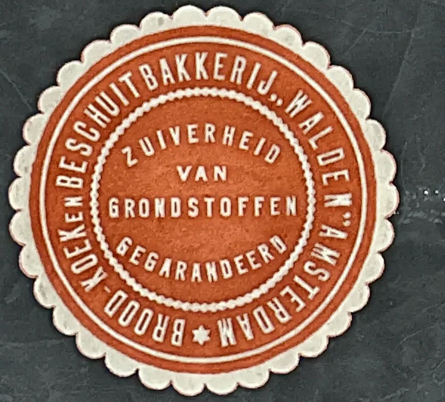 Sluitzegel Beschuitbakkerij Walden Amsterdam