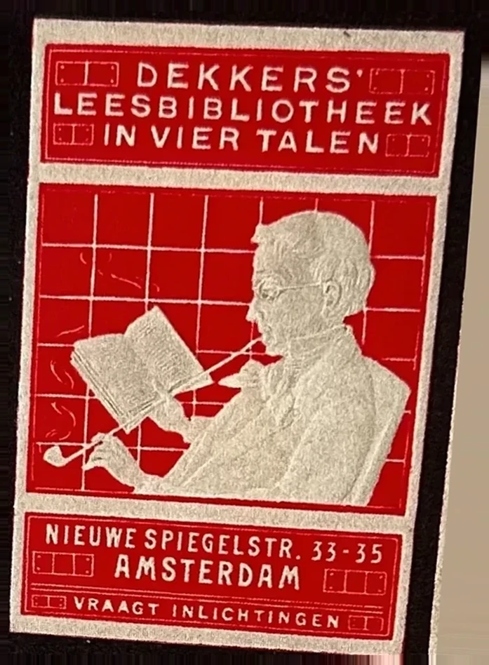 Dekkers' Leesbibliotheek Amsterdam – Sluitzegel