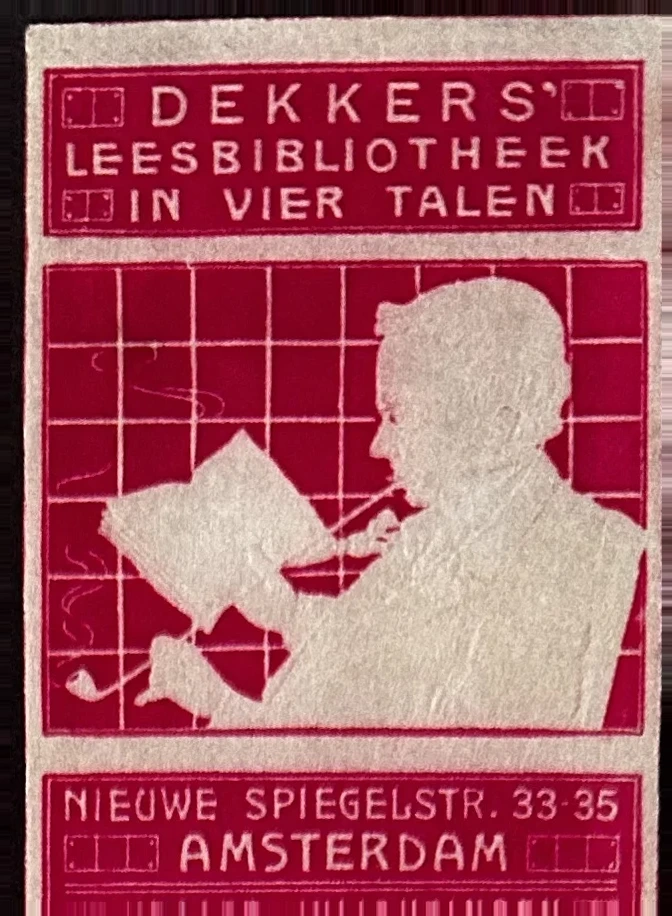 Dekkers' Leesbibliotheek Amsterdam – Nieuwe Spiegelstraat