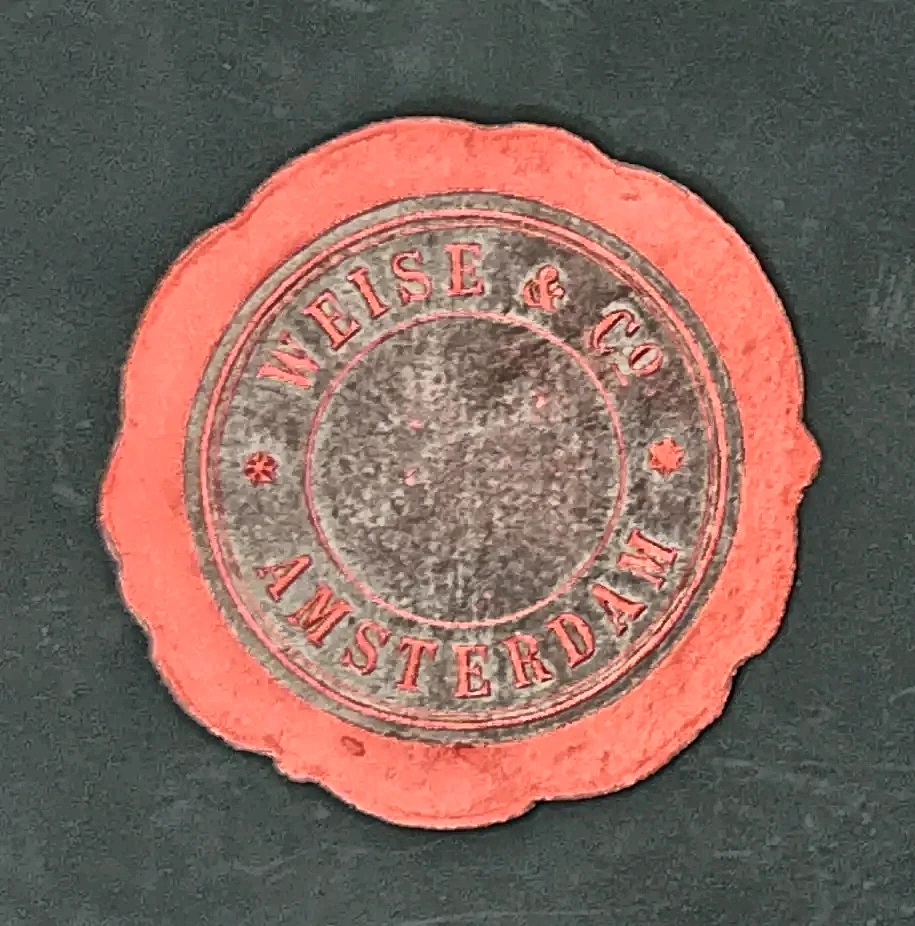 Sluitzegel Weise & Co. Amsterdam