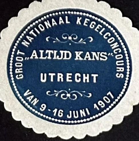 Groot Nationaal Kegelconcours Utrecht 1907 – 'Altijd Kans'
