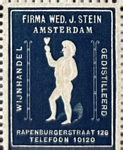 Firma Wed. J. Stein – Gedistilleerd & Wijnhandel Amsterdam