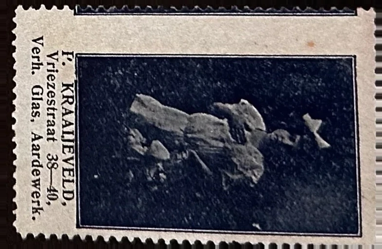 Reclamesluitzegel F. Kraaijeveld – Verf, Glas en Aardewerk