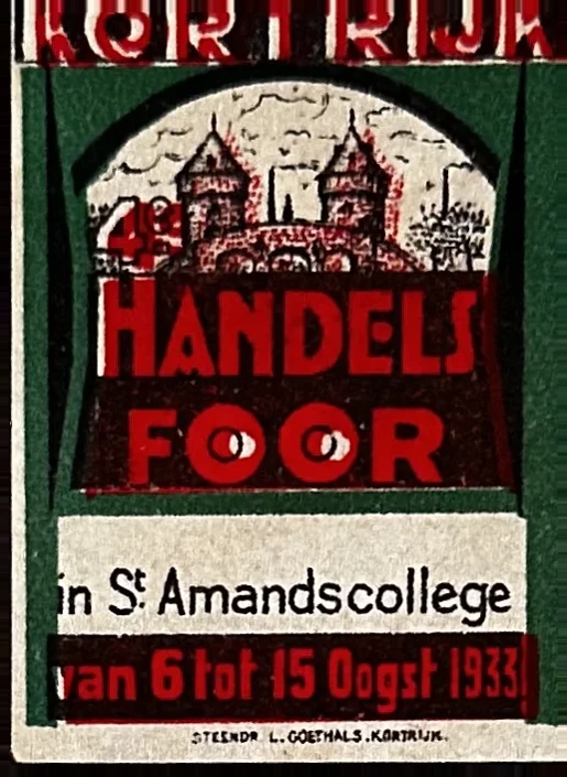 Handelsfoor Kortrijk 1933 – Sint-Amandscollege