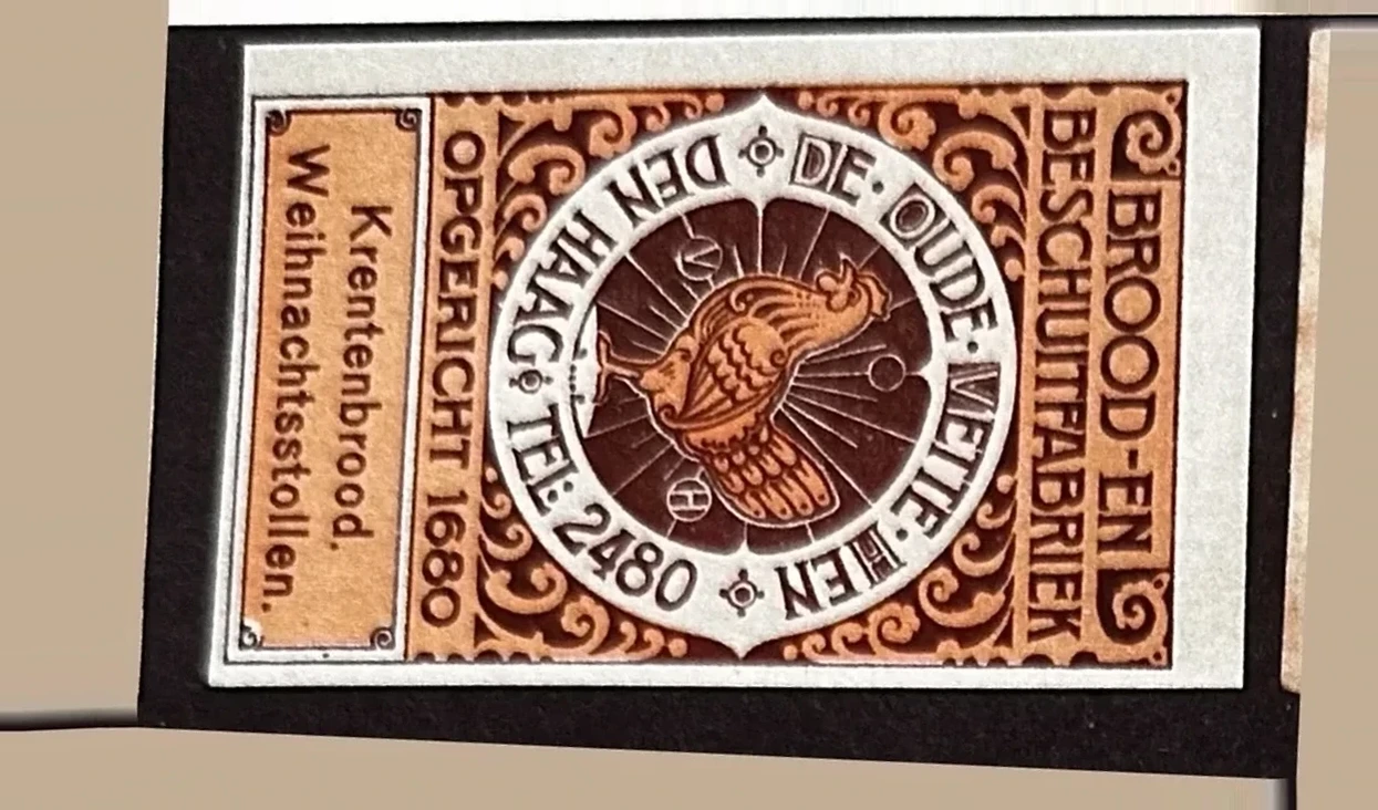 Sluitzegel De Oude Vette Hen – Brood- en Beschuitfabriek Den Haag