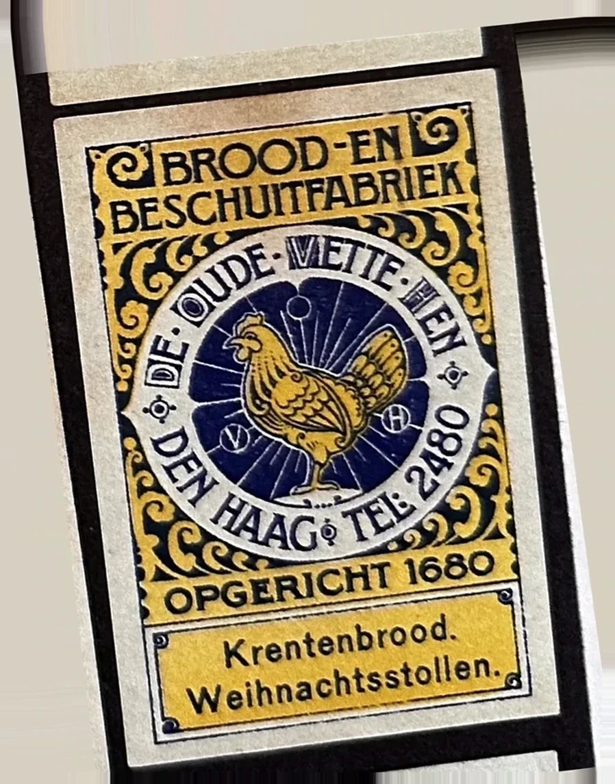 Sluitzegel Brood- en Beschuitfabriek 'De Oude Vette Hen', Den Haag