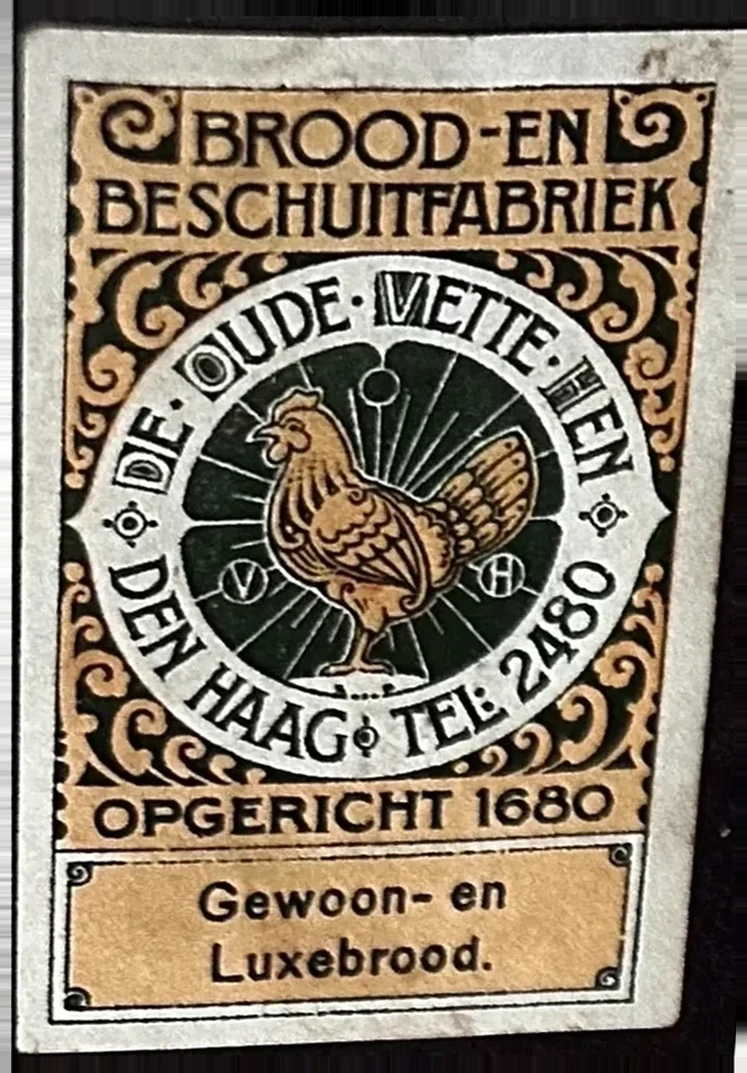 Sluitzegel Brood- en Beschuitfabriek 'De Oude Vette Hen', Den Haag