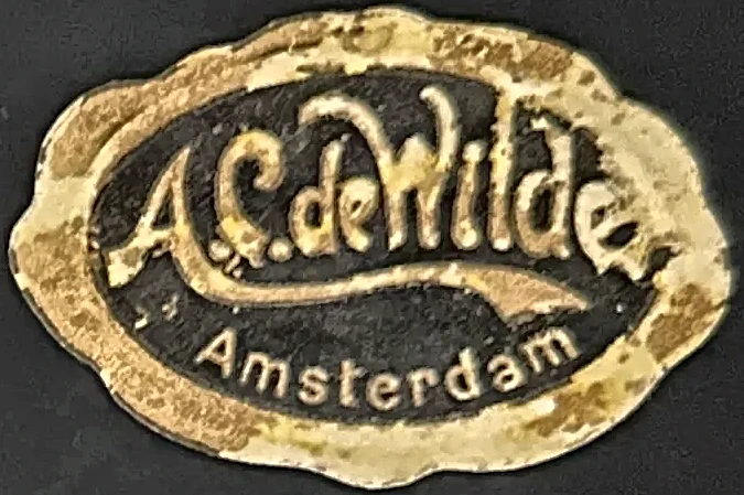 Sluitzegel A.C. de Wilde, Amsterdam