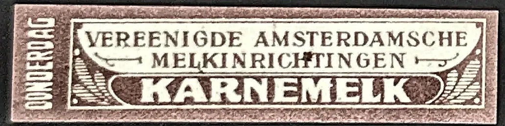 Vereenigde Amsterdamsche Melkinrichtingen – Karnemelk (Donderdag)