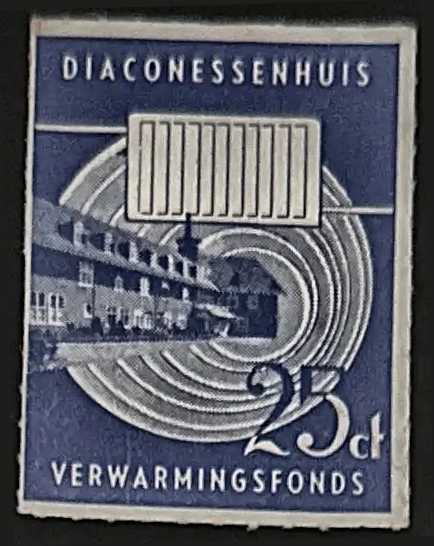 Diaconessenhuis Verwarmingsfonds – 25 cent sluitzegel