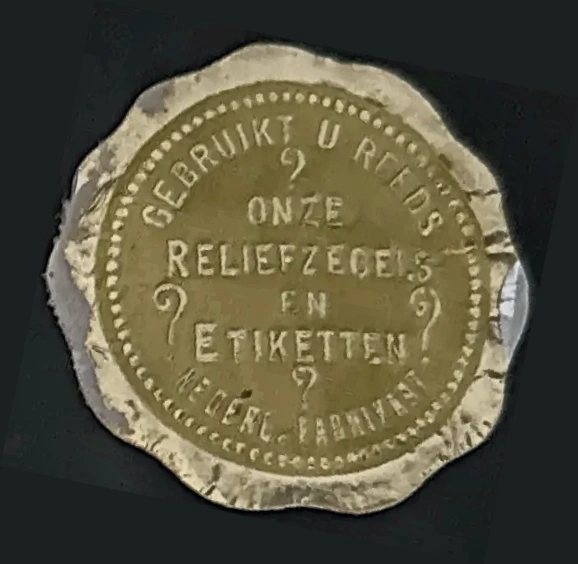 Reclamesluitzegel Nederlandse Fabrikant Reliefzegels en Etiketten