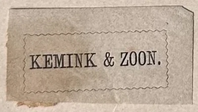 Sluitzegel Kemink & Zoon, Utrecht