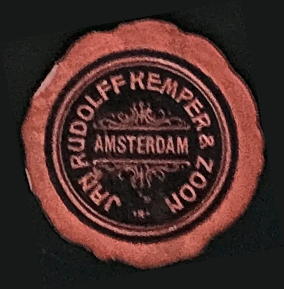 Lakzegel Jhr. Rudolff Kemper & Zoon, Amsterdam