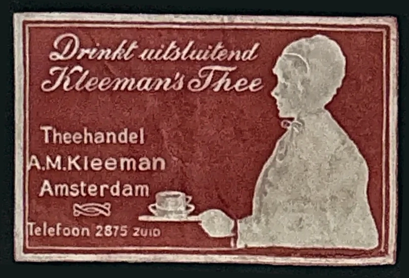 Reclamesluitzegel Kleeman's Thee – Amsterdam
