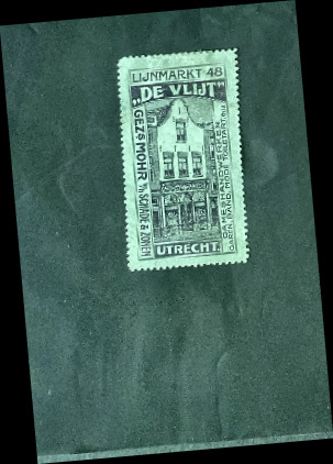 Reclamesluitzegel 'De Vlijt' – Lijnmarkt 48 Utrecht