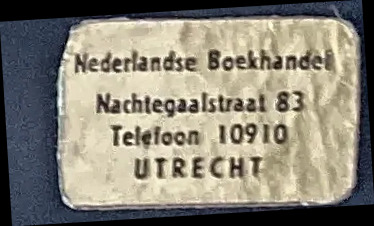Sluitzegel Nederlandse Boekhandel Utrecht