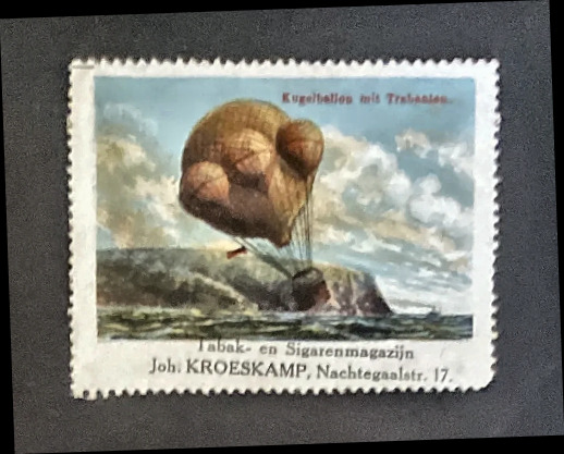 Kugelballon met Trabanten – Reclame Kroeskamp Tabak & Sigaren