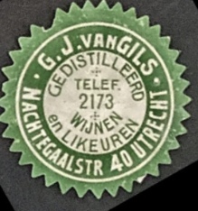 Sluitzegel G.J. van Gils – Gedistilleerd, Wijnen & Likeuren Utrecht